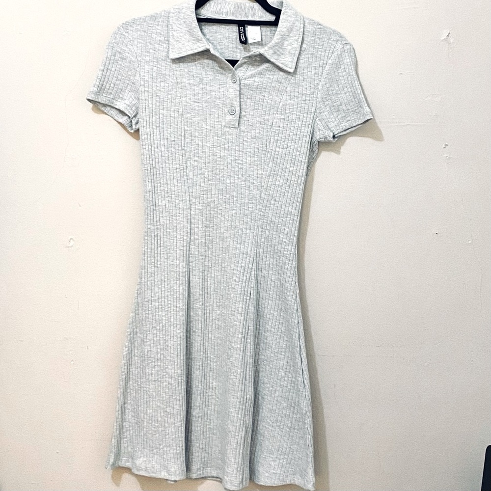 Divided (H&M) Light Grey XS Tennis Dress/ School girl dress
